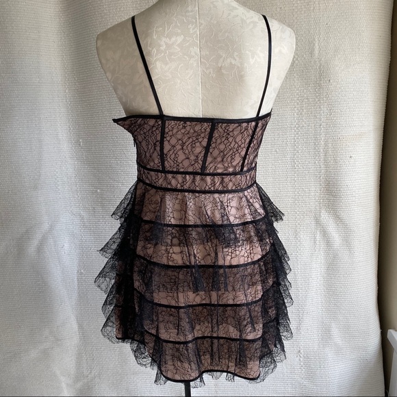 Jill Stuart Lace Corset Bustier Party Dress Black - Picture 3 of 8